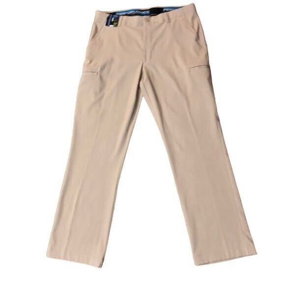 Roundtree Yorke Tan Pants Mens 38x34 NEW Classic Fit Cargo - Picture 6 of 15